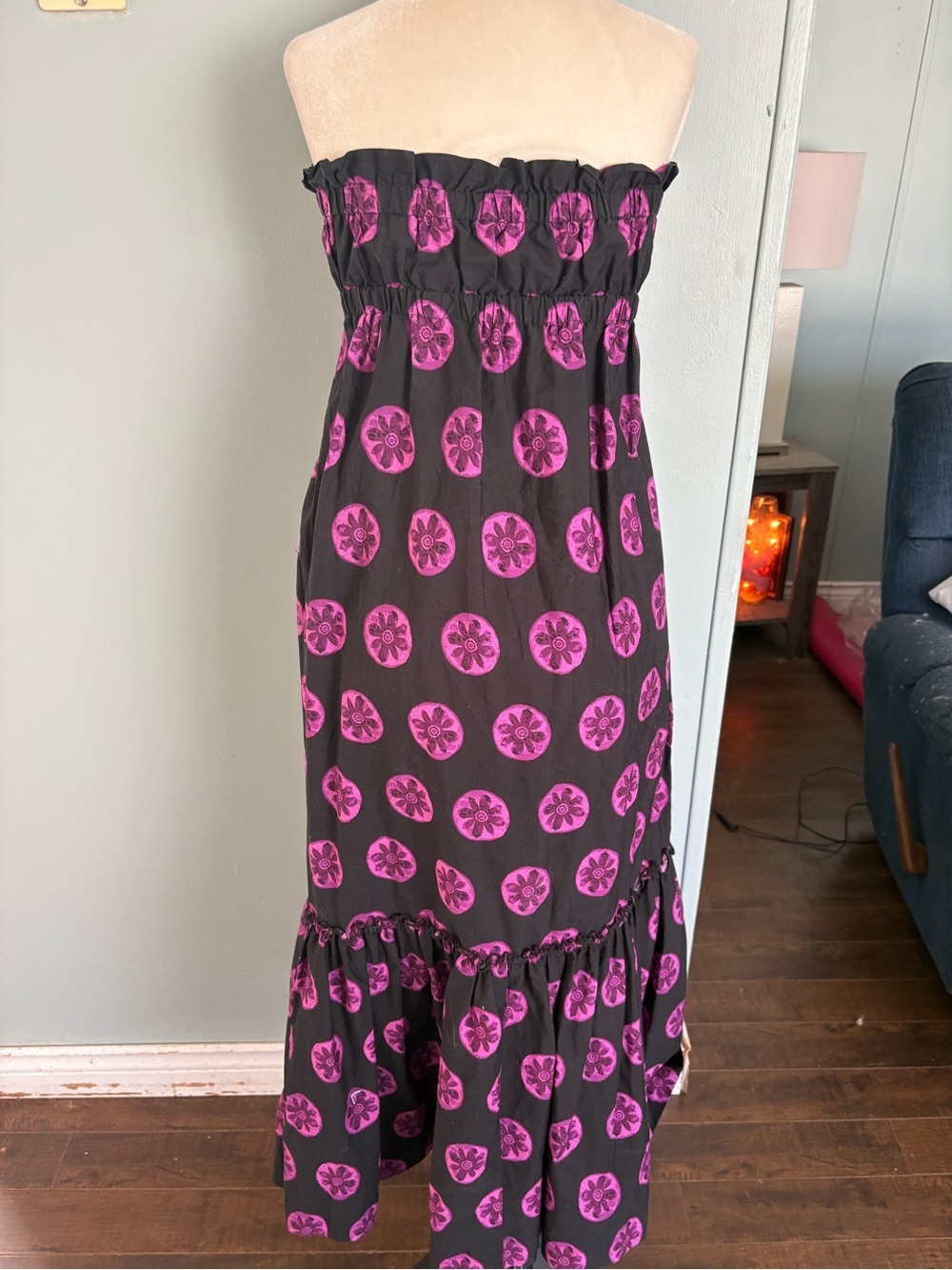 Free People Leanna Strapless boho tube maxi dress - Picture 7 of 15